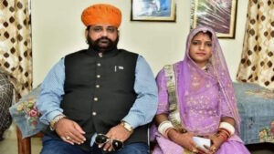 Sukhdev Singh Gogamedi with Wife
